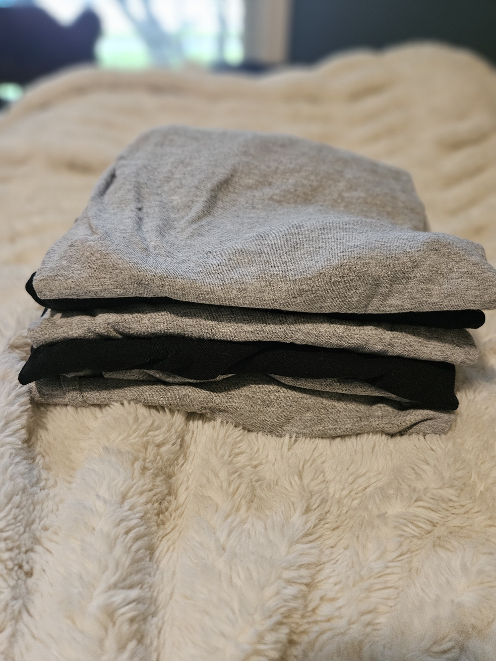 Hanes Men's Crewneck ComfortSoft Pocket Tee Bundle (x7) - Gray & Black Accent